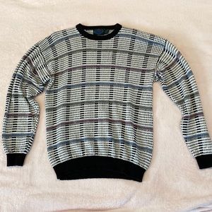 Vintage‎ Etchings knit crew neck sweater size medium